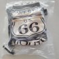 Route 66 Double Fold Bag Adjustable Strap Repurposed Canvas Purse Tote Recycled