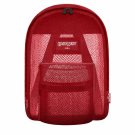 Mesh Backpack RED Pack See Through School Bag Sports Gym Security Stadium Clear