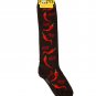 Hot Peppers Socks Knee High Novelty Dress Casual SOX Foozys 2 Pair 9-11 Chili