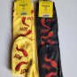 Hot Peppers Socks Knee High Novelty Dress Casual SOX Foozys 2 Pair 9-11 Chili