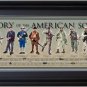 History American Soldier Framed Print Poster 36x11.75  Grooved Frame Molding 2"