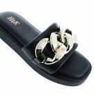H2K Chain Black Fashion Comfort Soft Slides Flip Flops Sandals Open Toe New H2K Chain Black Fashion Comfort Soft Slides Flip Flops Sandals Open Toe New