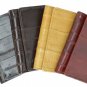Genuine Eel Skin Key Holder Burgundy Wallet With Snap Button Closure  Keyholder