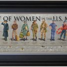 History of Women In Military Framed Print Poster 36x11.75 Grooved Frame Molding History of Women In Military Framed Print Poster 36x11.75 Grooved Frame Molding