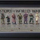 History World War II Framed Print Poster 36x11.75 Flag Grooved Frame Molding 2" History World War II Framed Print Poster 36x11.75 Flag Grooved Frame Molding 2"