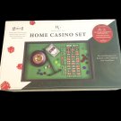 CASINO Games Home Set 2 games In 1 Black Jack  Roulette Chips Double Sided Deck
