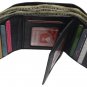 RFID Blocking Genuine Leather Trifold Classic Style Wallet Black ID Window New