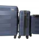 Luggage 3 Piece Set 360 Dual Spinning Spinner Hardshell Lock 20" 24" 28" Navy Luggage 3 Piece Set 360 Dual Spinning Spinner Hardshell Lock 20" 24" 28" Navy