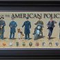 History of American Police Officer Framed Print 36 x 11.75 Grooved Frame Molding