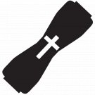 LoveHandle WHITE CROSS Cell Phone Grip Love Handle Sling Strap Pocket Friendly LoveHandle WHITE CROSS Cell Phone Grip Love Handle Sling Strap Pocket Friendly