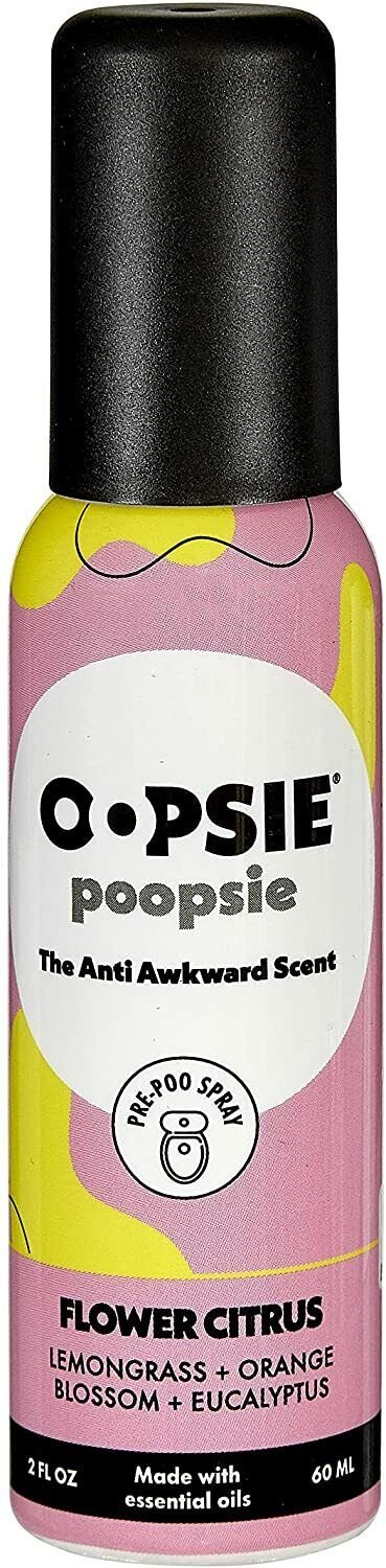 2 Oopsie Poopsie Bathroom Spray Eliminate Poop Smell Deodorizer Flower