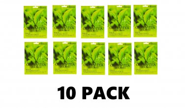 Baroness Green Tea Mask Sheet 10 Sheets - 10 PACK Elastic Moisturizing Hydrate