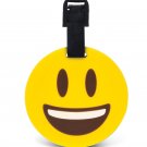 Luggage Tag Smiling Emoji Identification Label Suitcase Backpack ID Travel Charm Luggage Tag Smiling Emoji Identification Label Suitcase Backpack ID Travel Charm