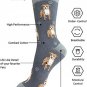 Yorkie Socks Full Body Fun Novelty Dress Casual Unisex SOX Unisex Puppy Pet Dog