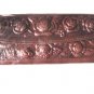Leather Wallet Mexican Tooled Flowers Mirror Credit Cards Coin Purse Brown