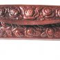 Leather Wallet Mexican Tooled Flowers Mirror Credit Cards Coin Purse Brown