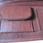 Leather Wallet Mexican Tooled Flowers Mirror Credit Cards Coin Purse Brown