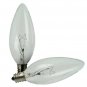 4 GE 60w Decorative B Type Candelabra Base Bulb 540 Lumen Crystal Clear 2-2packs