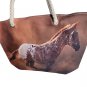 Large Shopper Beach Gym Tote HORSE Bag Handbag Purse Big Rope Travel Pool Diaper