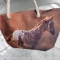 Large Shopper Beach Gym Tote HORSE Bag Handbag Purse Big Rope Travel Pool Diaper