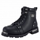 Dream Apparel Men's Motorcycle Biker Boots Waterproof Faux Leather Side Zipper Dream Apparel Men's Motorcycle Biker Boots Waterproof Faux Leather Side Zipper