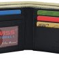 Mens Carbon Fiber Leather Bifold Wallet with ID Window RFID Blocking Multi Card
