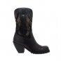 Women's 11" Laser Eagle Boot Black Biker Ladies Size 6 medium Width AdTec New