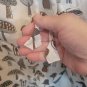 Mushroom Design Baggy Pants Drawstring Elastic Waist One Size Hippie Boho One SZ