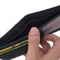 RFID Blocking Genuine Leather Bifold Wallet USA Stars & Stripes Design CAZORO
