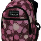 PINK  Circles Backpack School Pack Bag   Hiking Hike Book Bag Small Child Size
