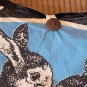 Bunny Flour Sack Tote Bag Cotton Feed Upcycled Rice Sack Eco Reusable Rabbits