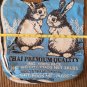 Bunny Flour Sack Tote Bag Cotton Feed Upcycled Rice Sack Eco Reusable Rabbits