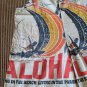 Flour Sack Aloha Overalls W/ Straps Hippie Cottage Core Boho Size Large Garden