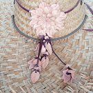 Beige Leather Flower Cowboy Cowgirl Hatband Concho Adjustable Hat Band w Dangles Beige Leather Flower Cowboy Cowgirl Hatband Concho Adjustable Hat Band w Dangles