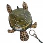 Handmade Leather Turtle Coin Purse Wristlet Keychain Zipper Pouch Animal Wallet