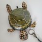 Handmade Leather Turtle Coin Purse Wristlet Keychain Zipper Pouch Animal Wallet