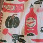 Flour Sack Tomato Overalls W/ Straps Hippie Cottage Core Boho Size Extra Large