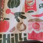 Flour Sack Tomato Overalls W/ Straps Hippie Cottage Core Boho Size Extra Large