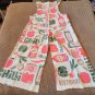 Flour Sack Tomato Overalls W/ Straps Hippie Cottage Core Boho Size Extra Large