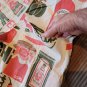 Flour Sack Tomato Overalls W/ Straps Hippie Cottage Core Boho Size Extra Large