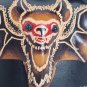 Handmade Leather Bat Coin Purse Wristlet Keychain Gothic Mini Pouch Halloween