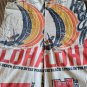 Flour Sack Aloha Overalls W/ Straps Hippie Cottage Core Boho Size Extra Large