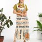 Flour Sack Gold Medal Overalls W/ Straps Hippie Cottage Core Boho Size Large New