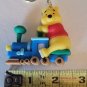 Winnie the Pooh Keychain Train Ride Figure Rainbow Strap Cartoon Bag Charm 3-D