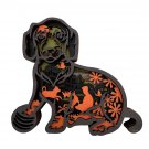 Playing Dog Handcrafted Layered Wood Wall Art Shelf 3D Scene Laser Cut Handmade