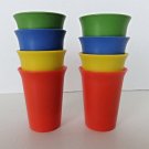 8 Tupperware Bell Tumblers Kids 7oz Small Cups 109 Orange Yellow Green Blue VTG 8 Tupperware Bell Tumblers Kids 7oz Small Cups 109 Orange Yellow Green Blue VTG