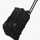 25" Rolling Wheeled Duffel Bag Luggage 5785 Black Wheels Duffelbag Travel Plane