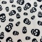 Skull Tank Top Blouse T  Tee Shirt White Skulls One Size Sheer Back Gothic