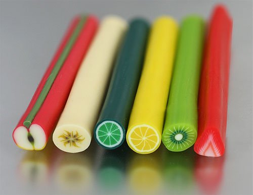 Clay Fruit Stick - Kiwi