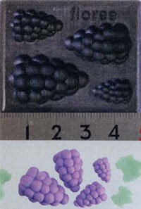 Clay Mold - Fake Miniature Grapes - Fruit Series (A) - Sweet Deco - Reusable